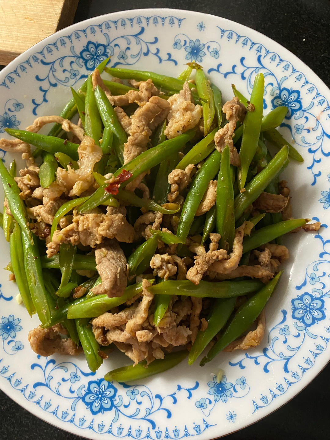 扁豆炒肉丝