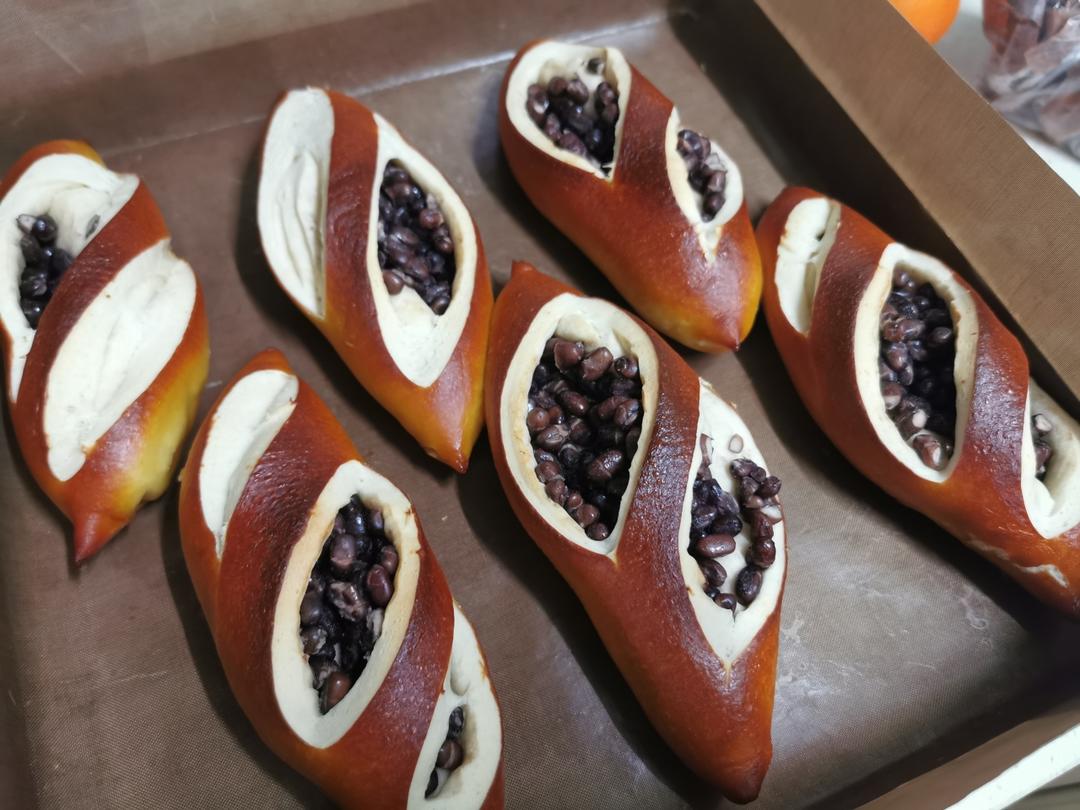 德式碱水面包｜红豆碱水面包｜0糖低卡｜超快手｜免发酵｜免手套膜｜免冷冻