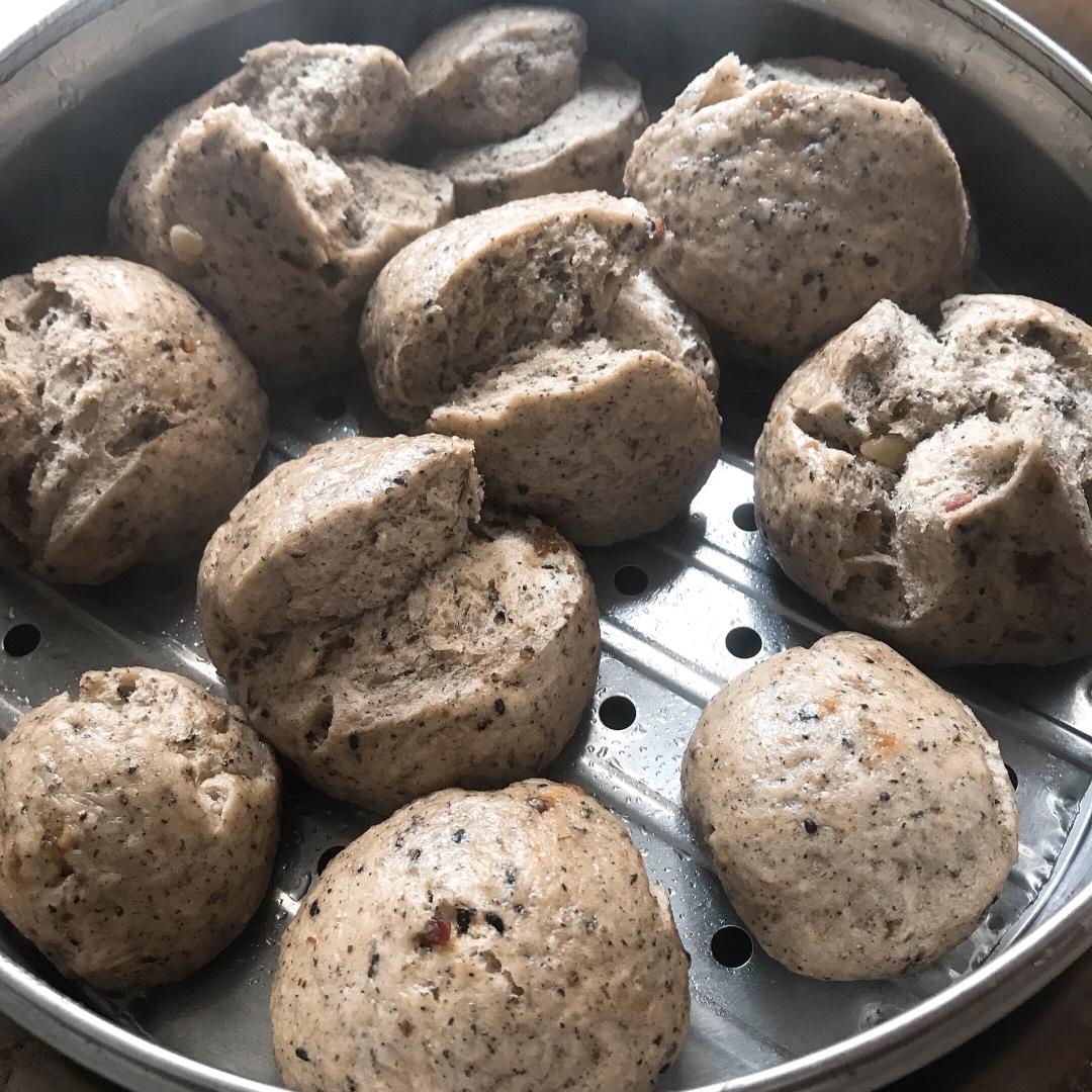 一次发酵红枣开花馒头