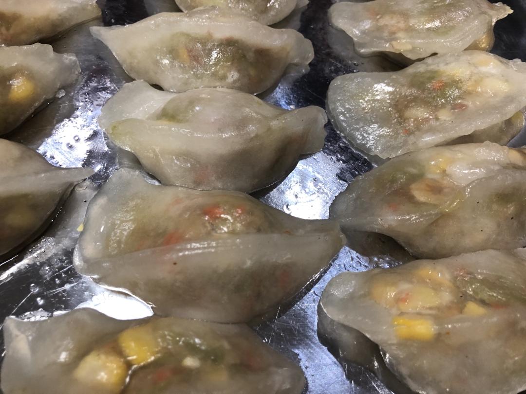 木薯淀粉饺子（水晶鲜肉虾饺）