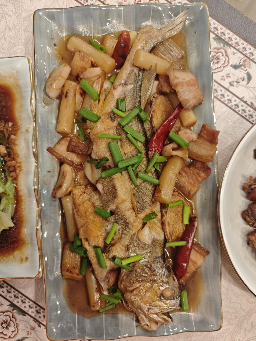 【台州菜】家烧黄鱼(米其林三星新荣记)