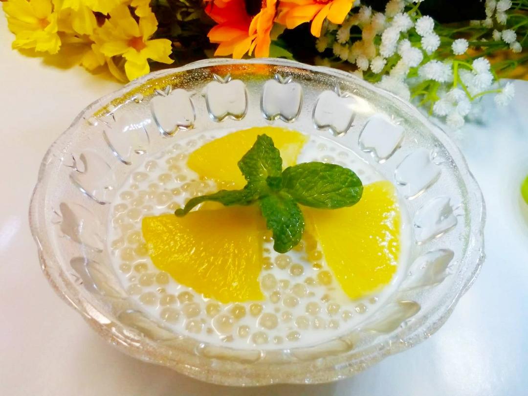 六星做的菠萝西米露