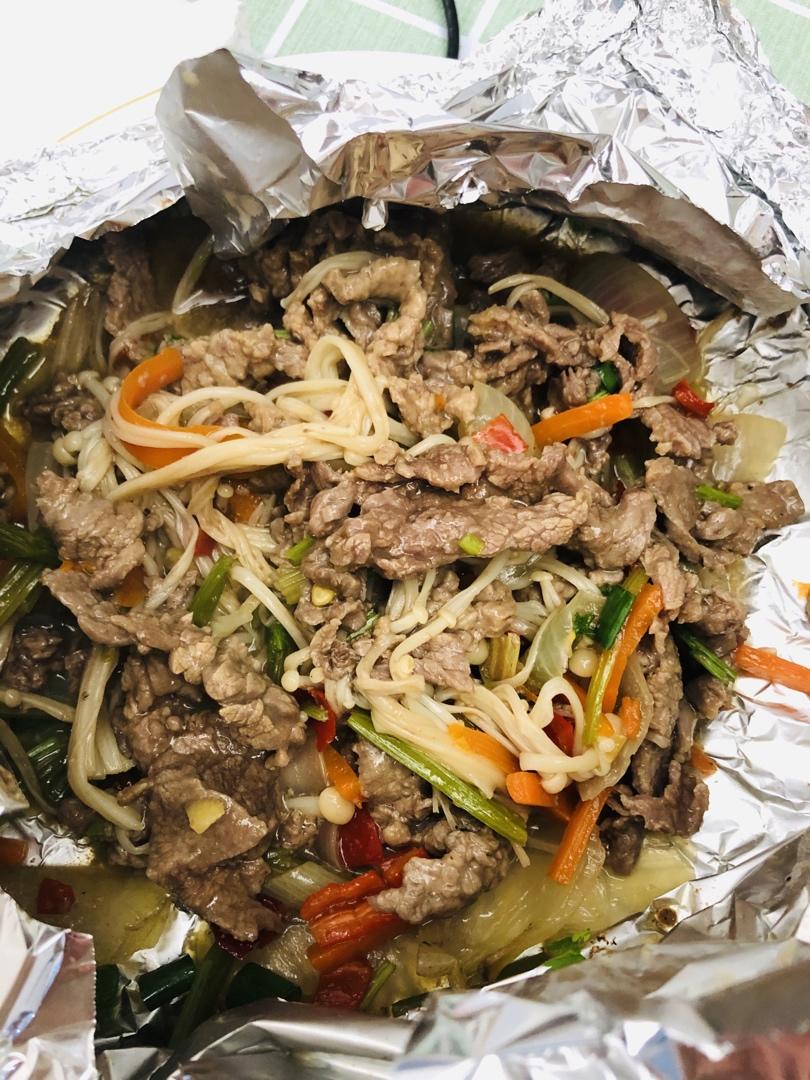 平底锅锡纸牛肉（超快手）