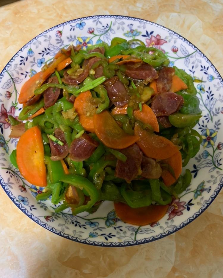 青椒炒香肠