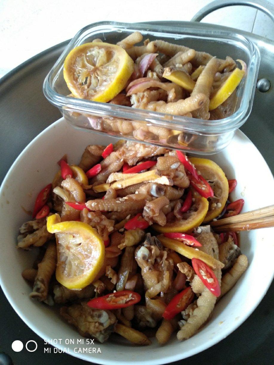 柠檬凤爪--夏日清新菜