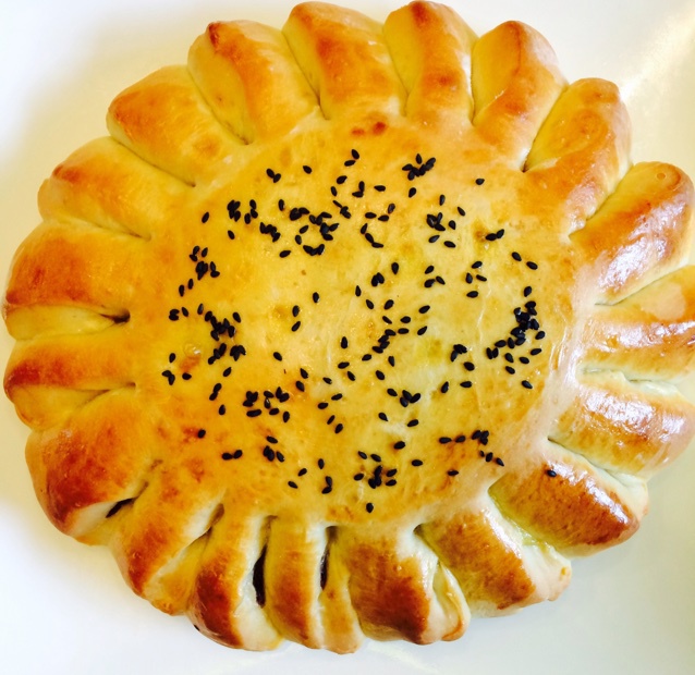 向日葵豆沙面包