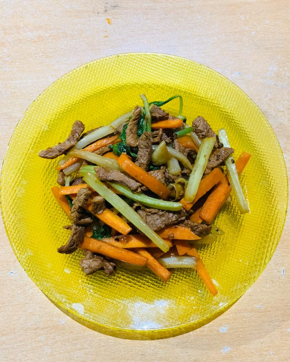 减脂餐/胡萝卜芹菜炒牛肉