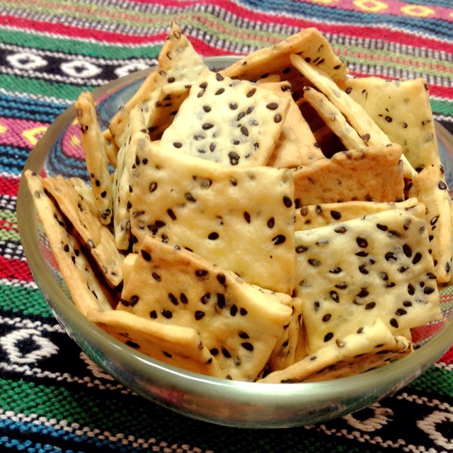 黑芝麻咸香饼干