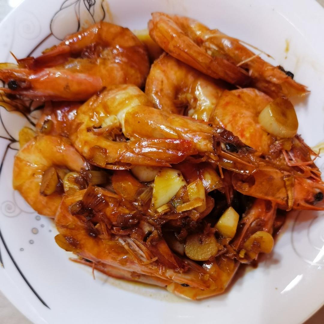 家庭版油焖大虾