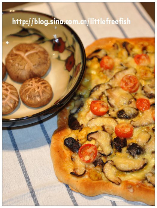 香菇咖喱鸡披萨的做法