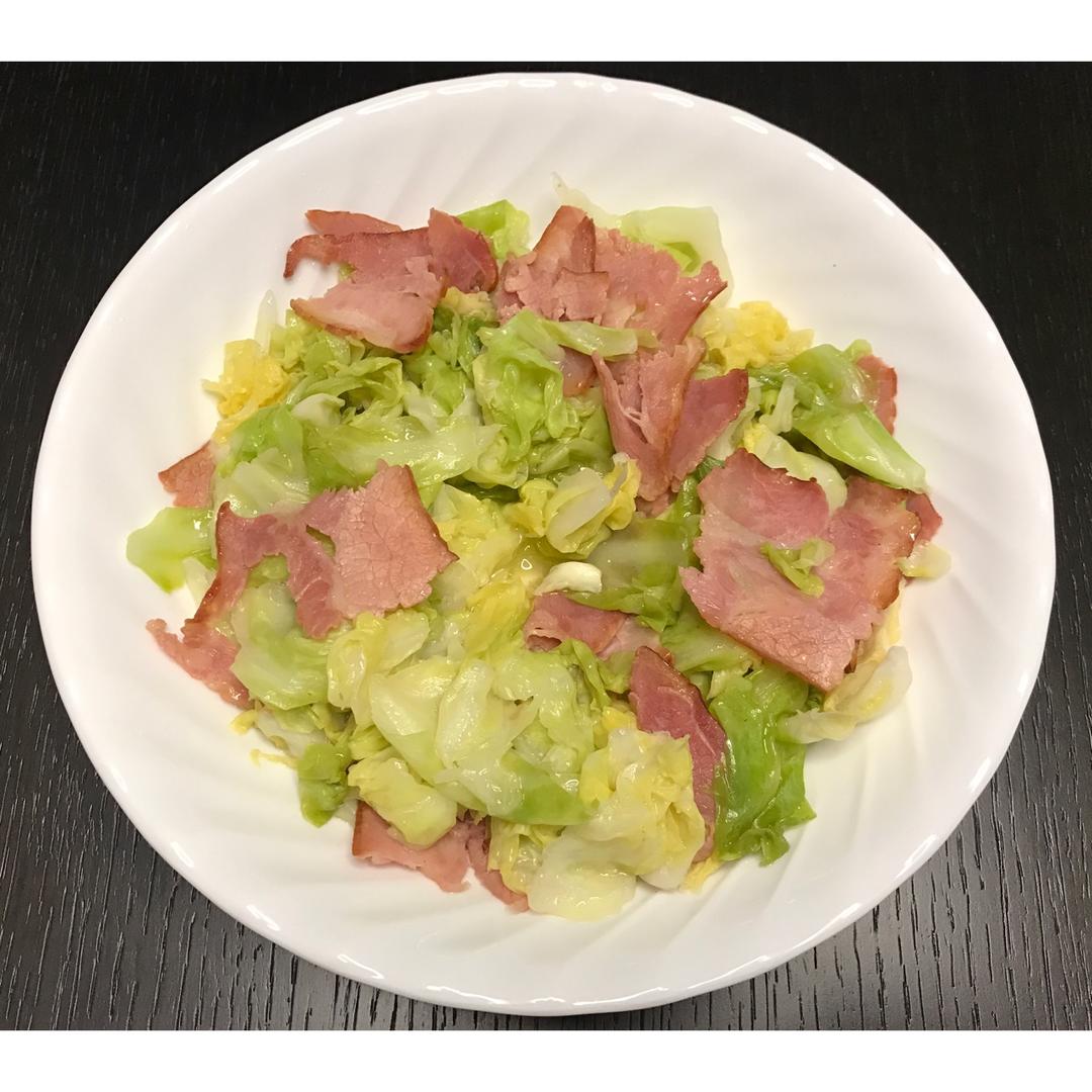 培根手撕包菜