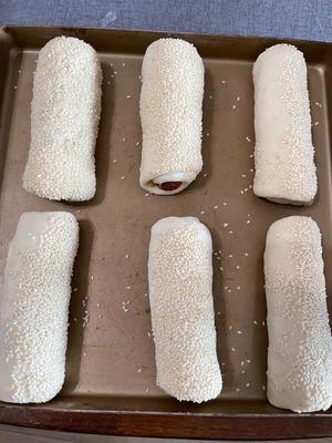 烤肠肉松海苔面包的做法 步骤5