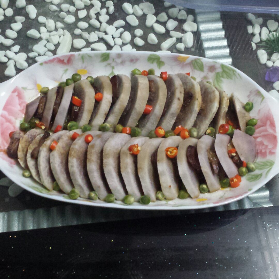 腊肉蒸香芋