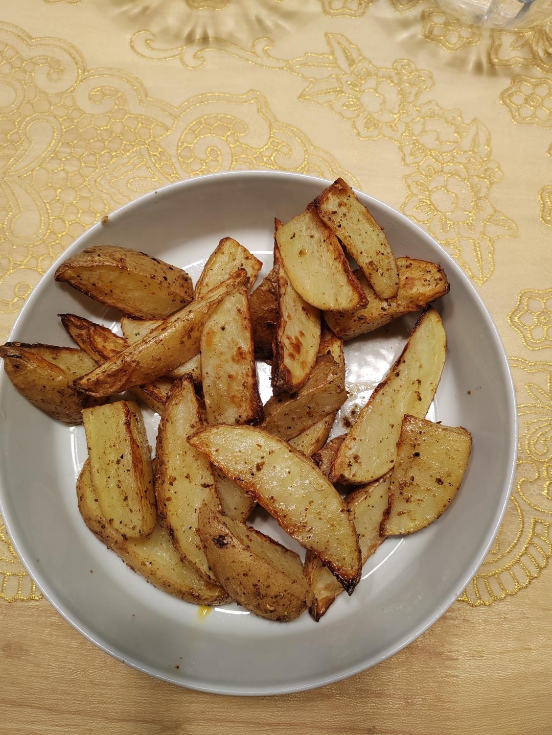 可以开店的蒜香薯角❗空气炸锅即可复制🎉