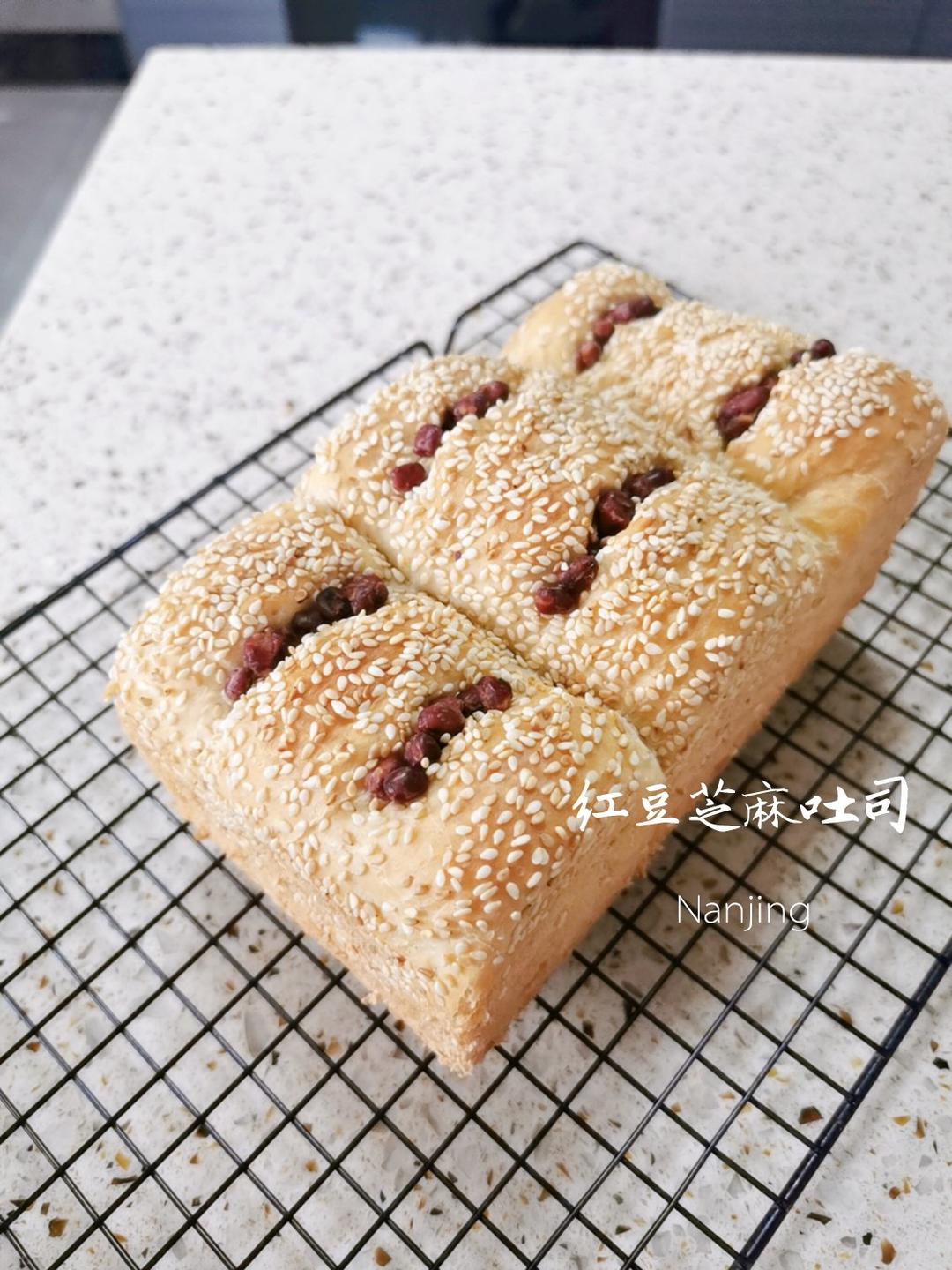 红豆芝麻吐司--中种法