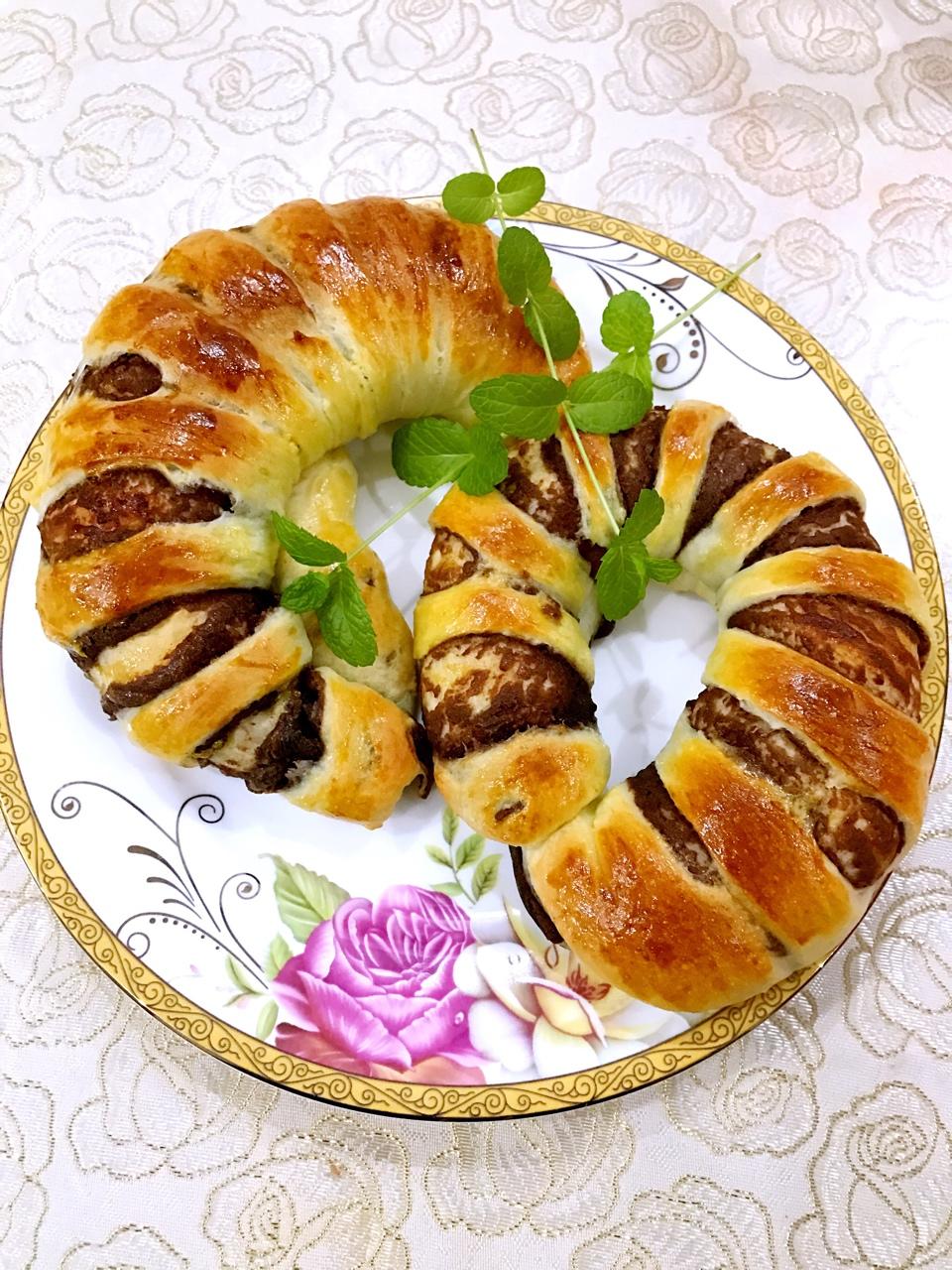 花式豆沙面包