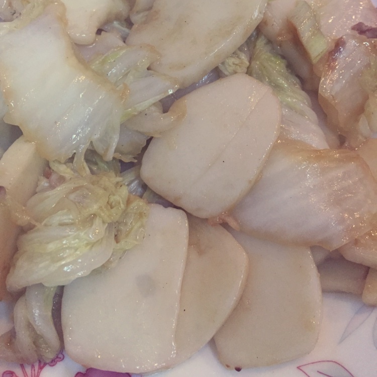白菜炒年糕