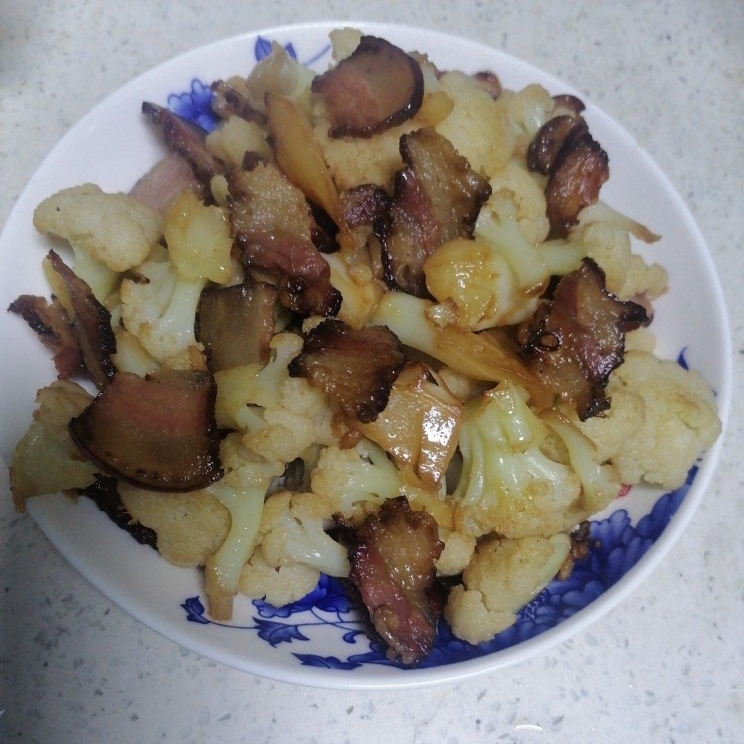 干锅花菜炒腊肉♨️超下饭