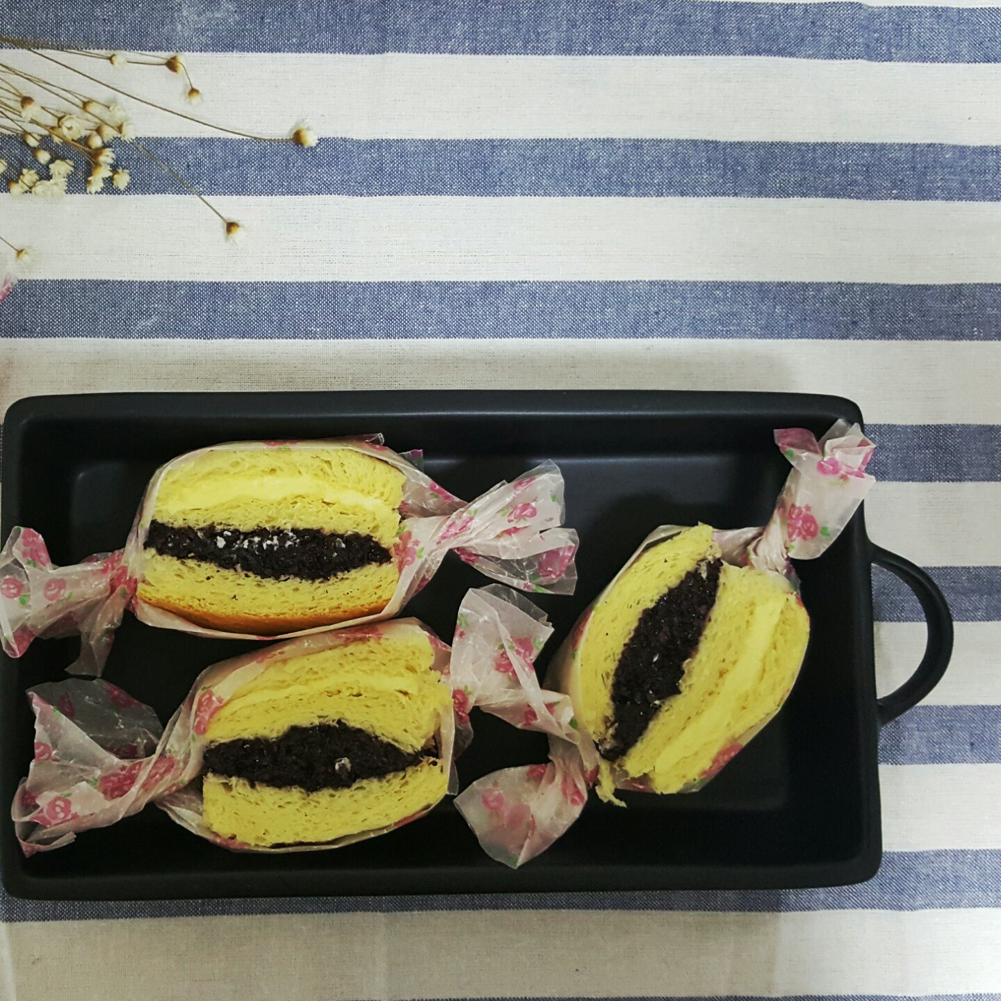 非常好吃的～紫米奶酪包（美味三明治）