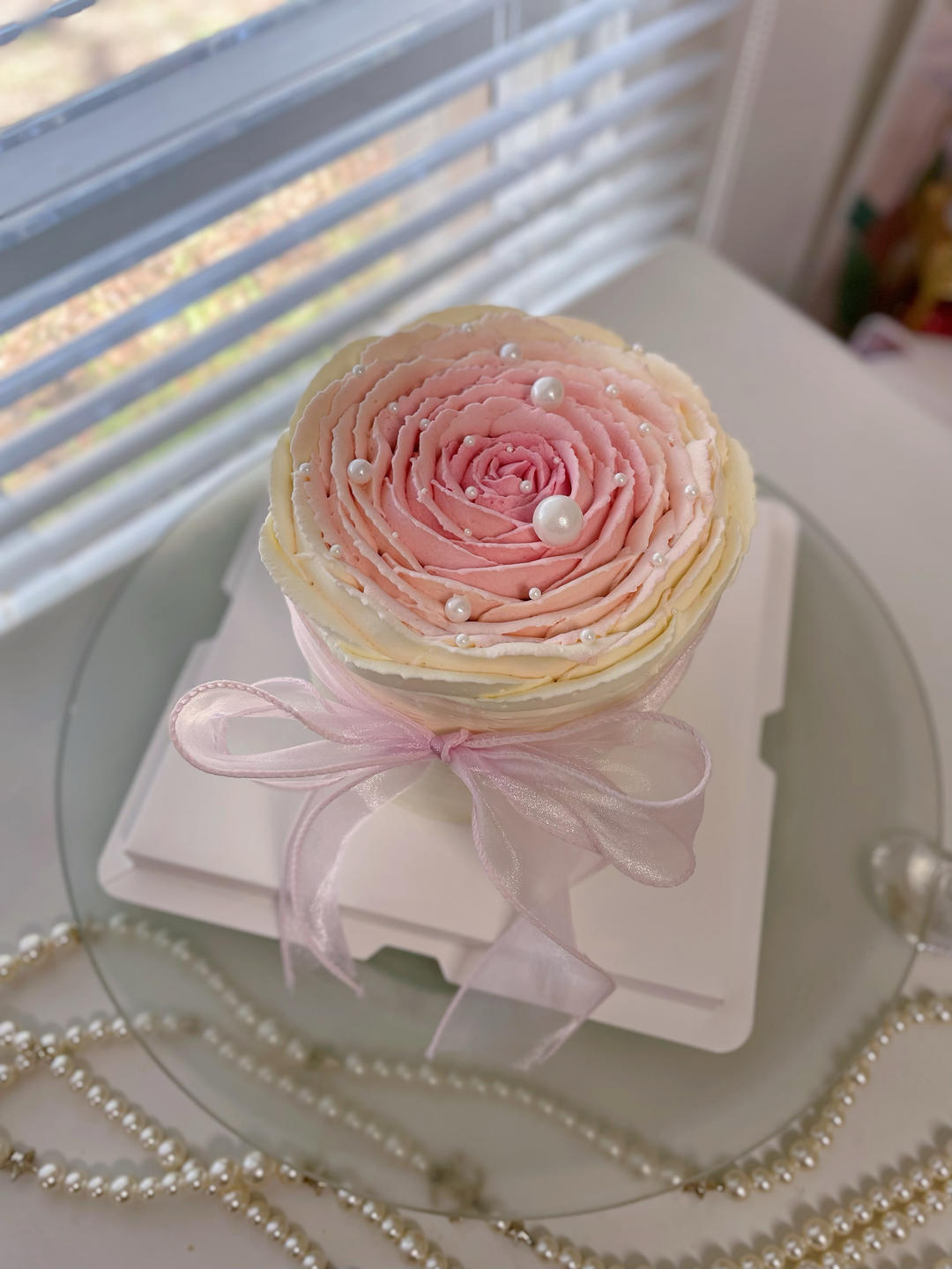 ins风花束蛋糕 鲜奶油也可以做到