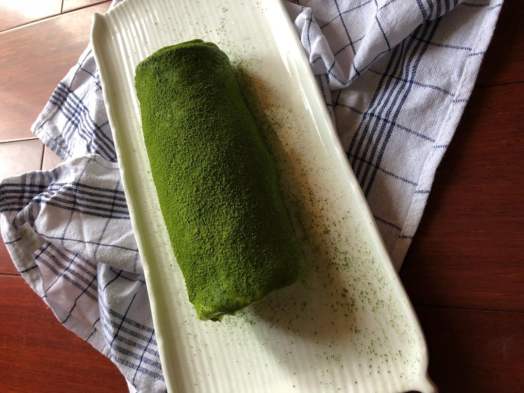 网红食谱│抹茶毛巾卷