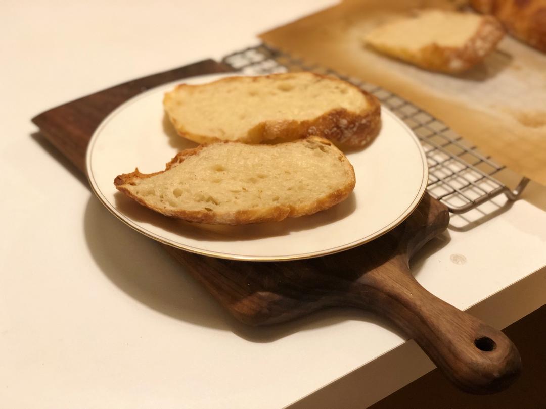 超简单免揉ciabatta意大利拖鞋面包夏巴塔