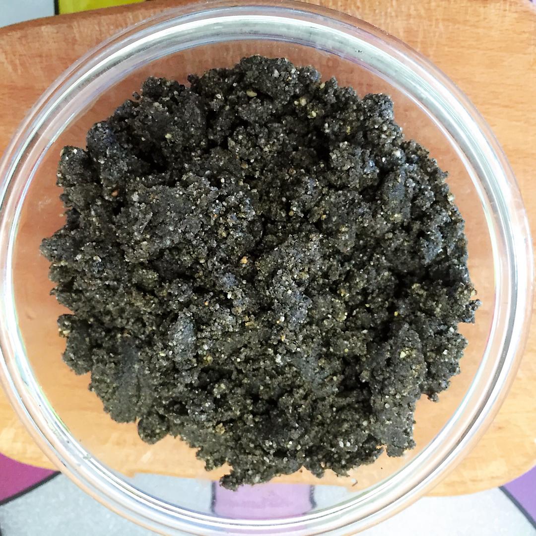 黑芝麻花生馅的做法