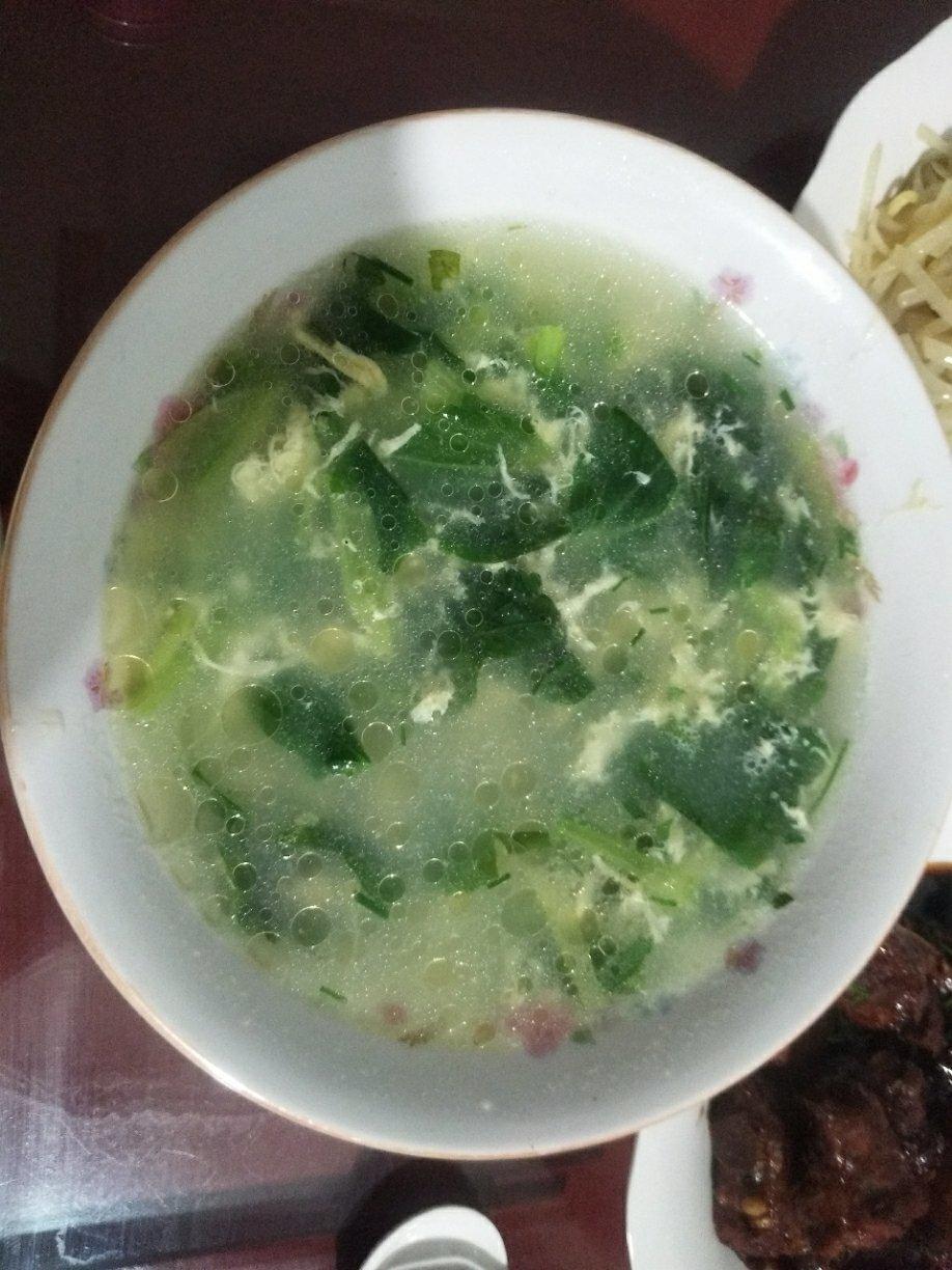 小青菜鸡蛋汤