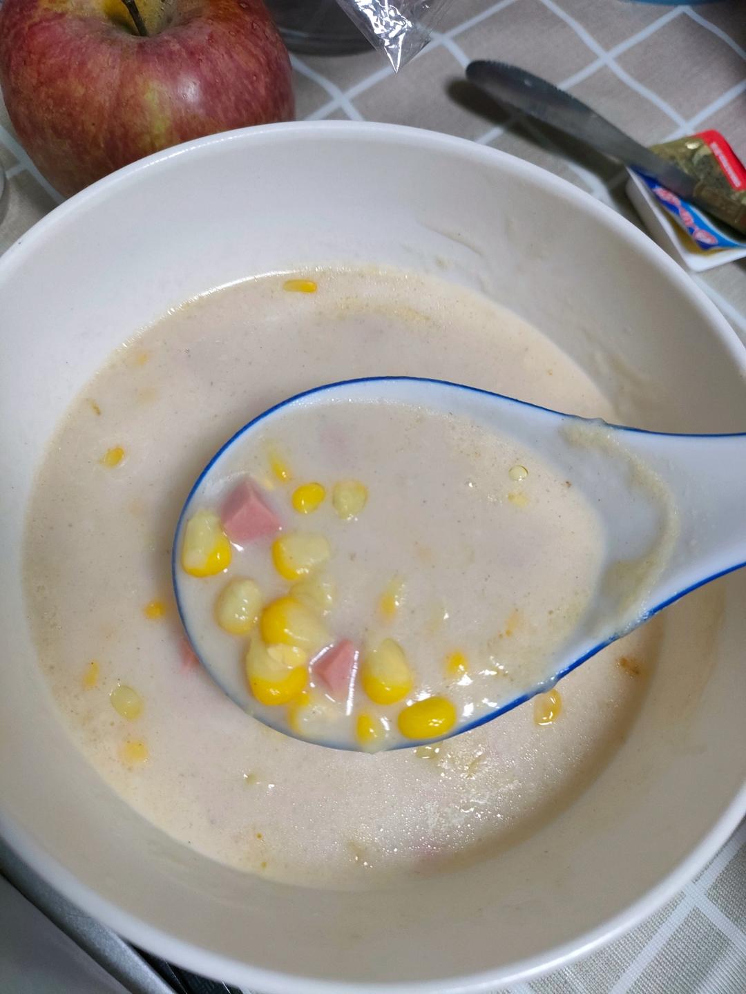 火腿玉米浓汤
