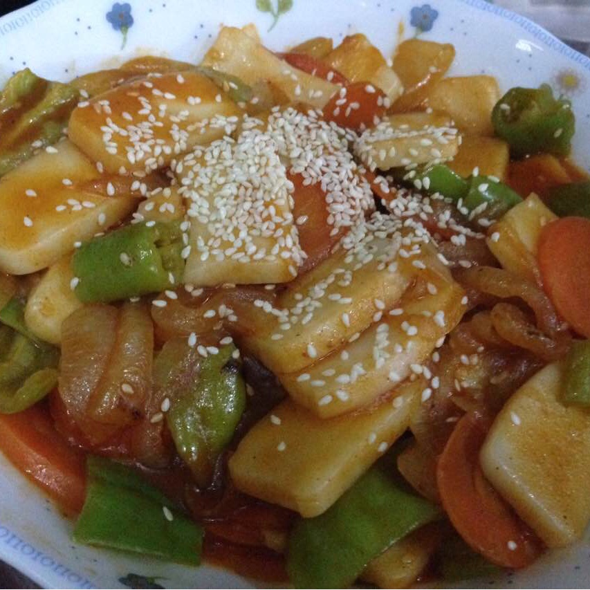 韩式辣炒年糕（or网红芝士套路之芝心年糕）