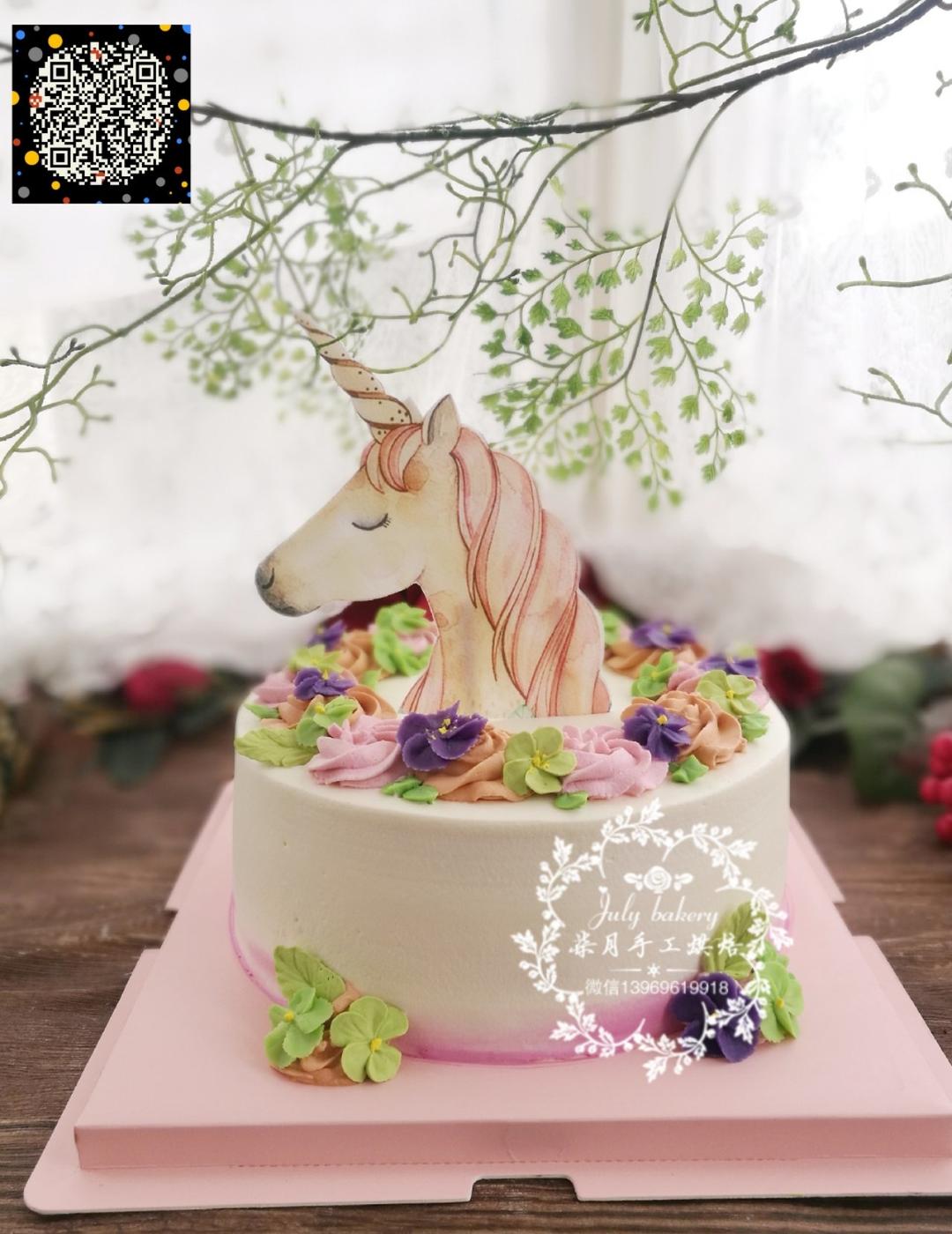 独角兽蛋糕视频 Unicorn cake