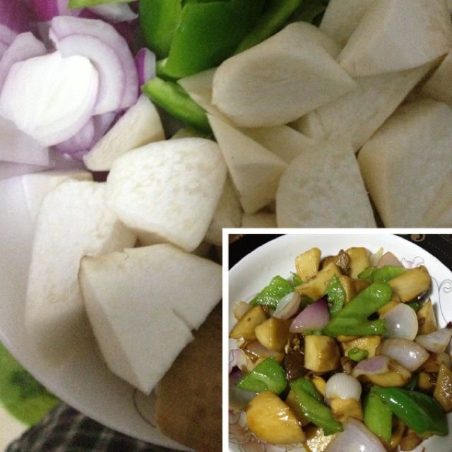 三杯杏鲍菇