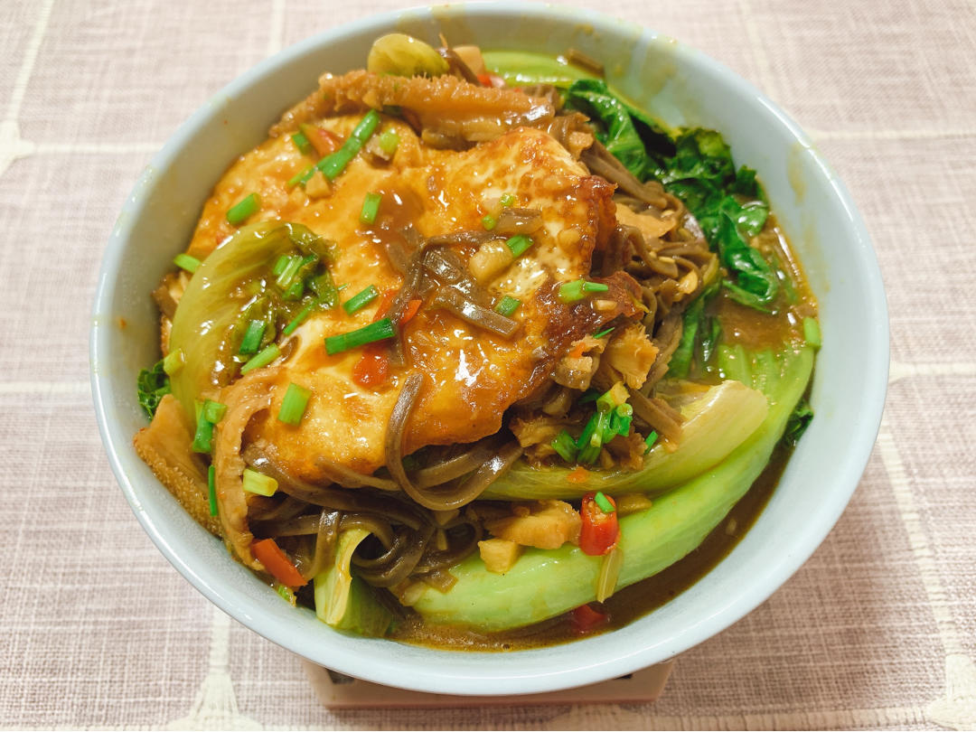 减脂荷包蛋焖荞麦面