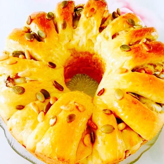 奶油乳酪核桃面包