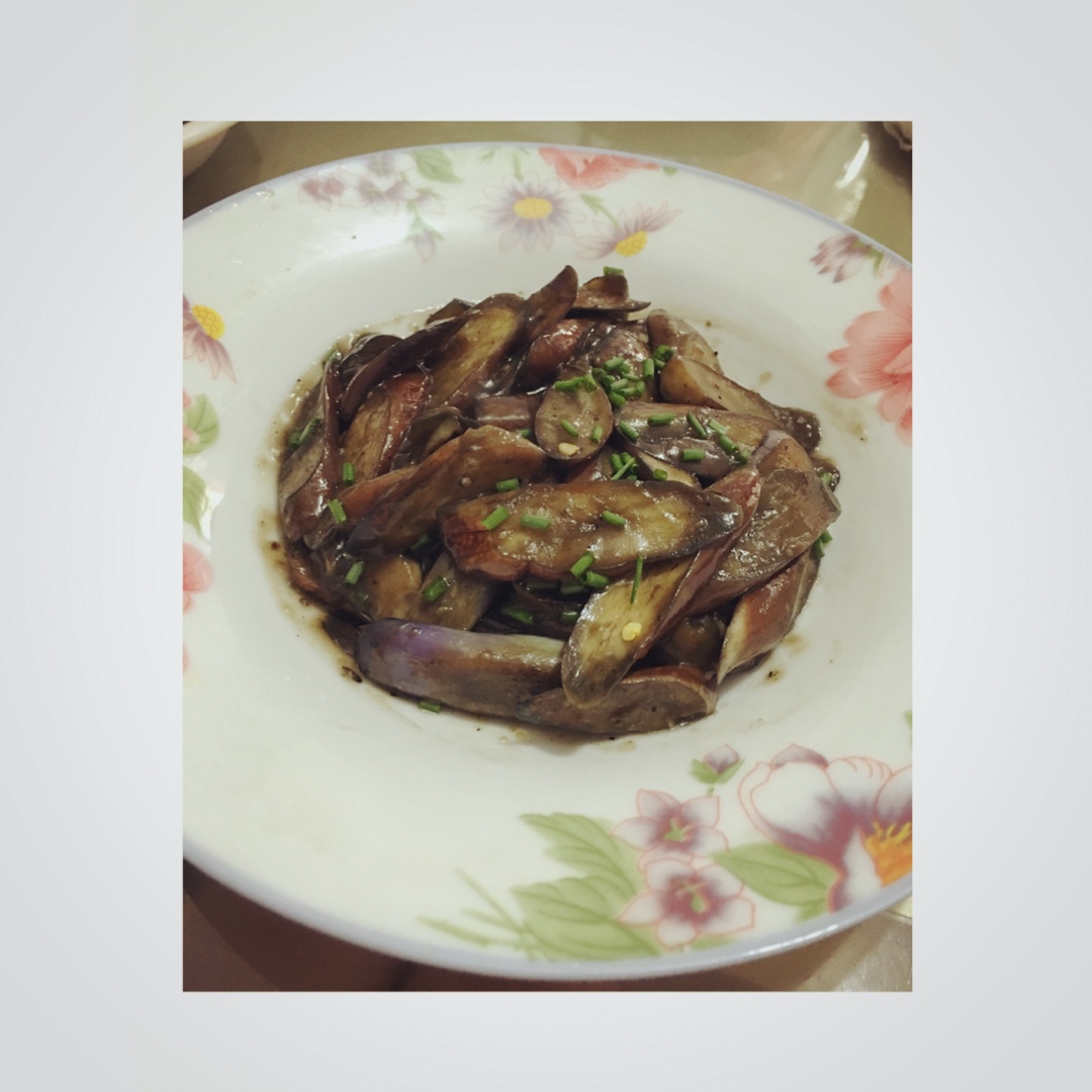 清炒茄子（少油版+视频）