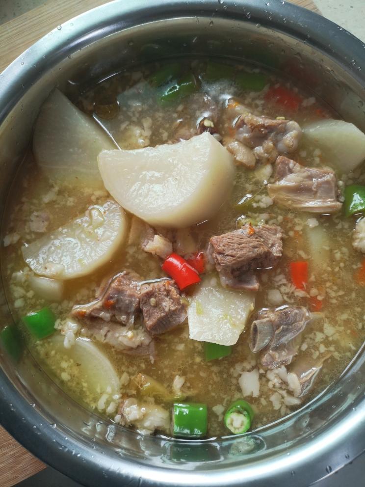 羊肉炖萝卜的做法