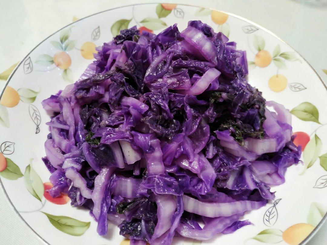 清炒紫白菜