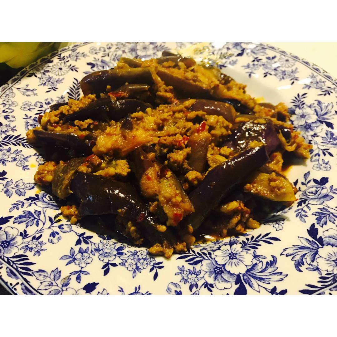 红烧肉沫茄子