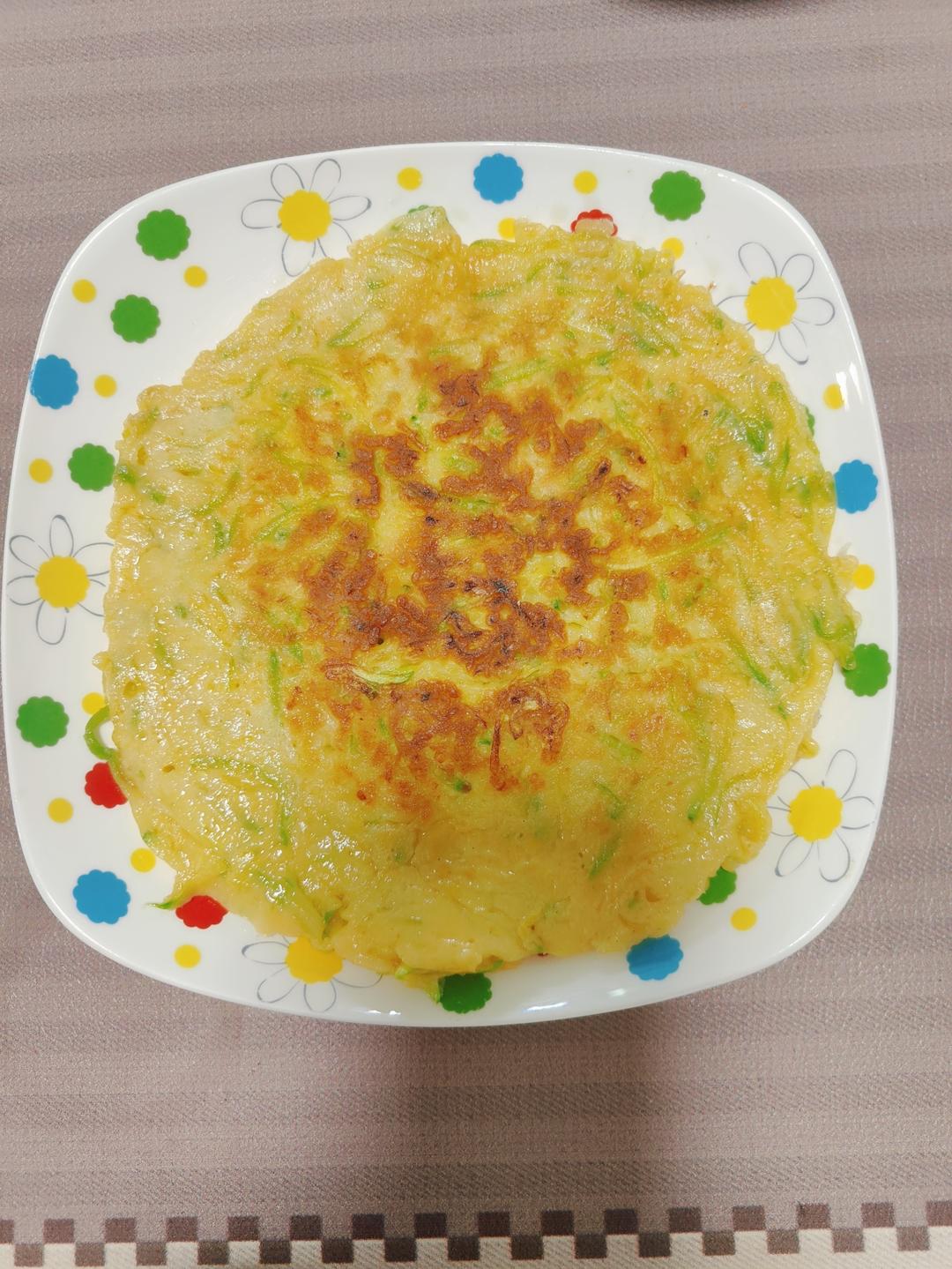 嫩南瓜鸡蛋饼