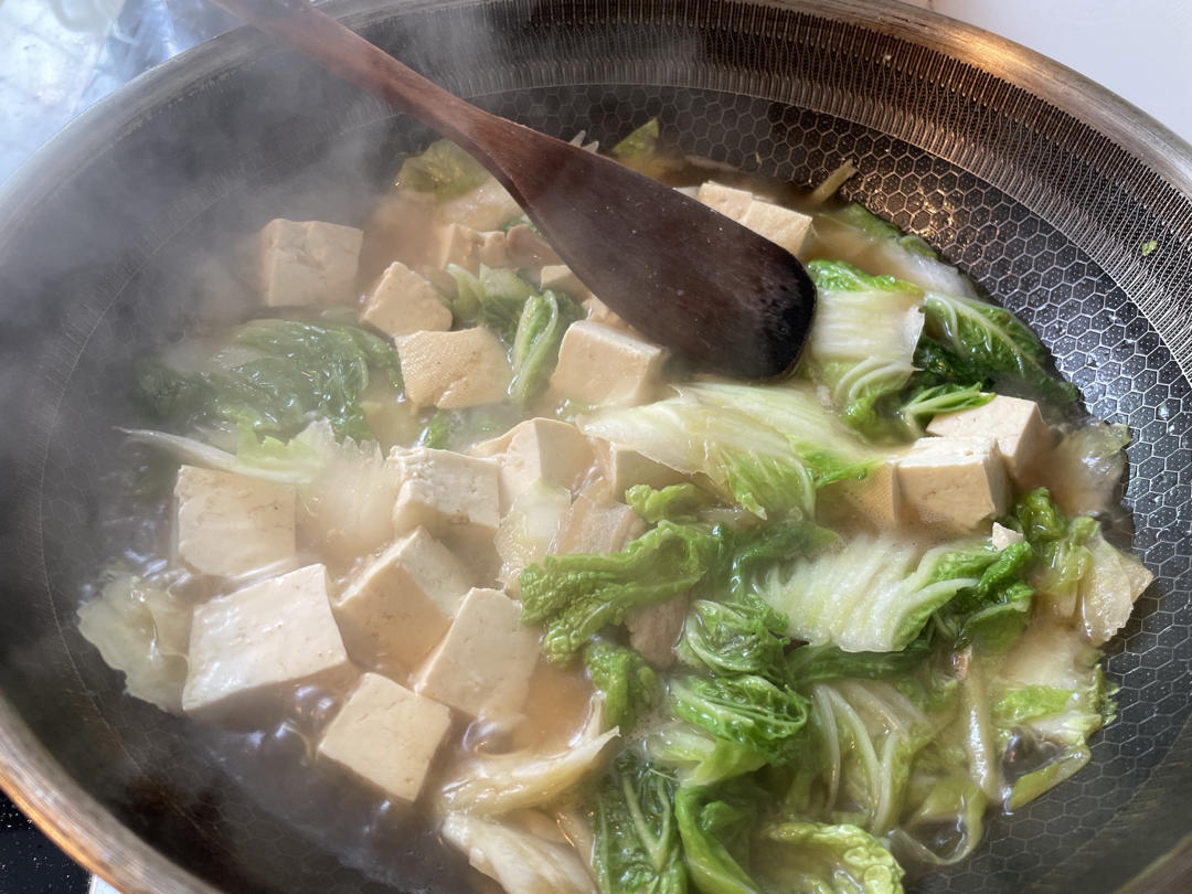 冬季最爱的家常菜！大白菜炖大豆腐或干豆腐