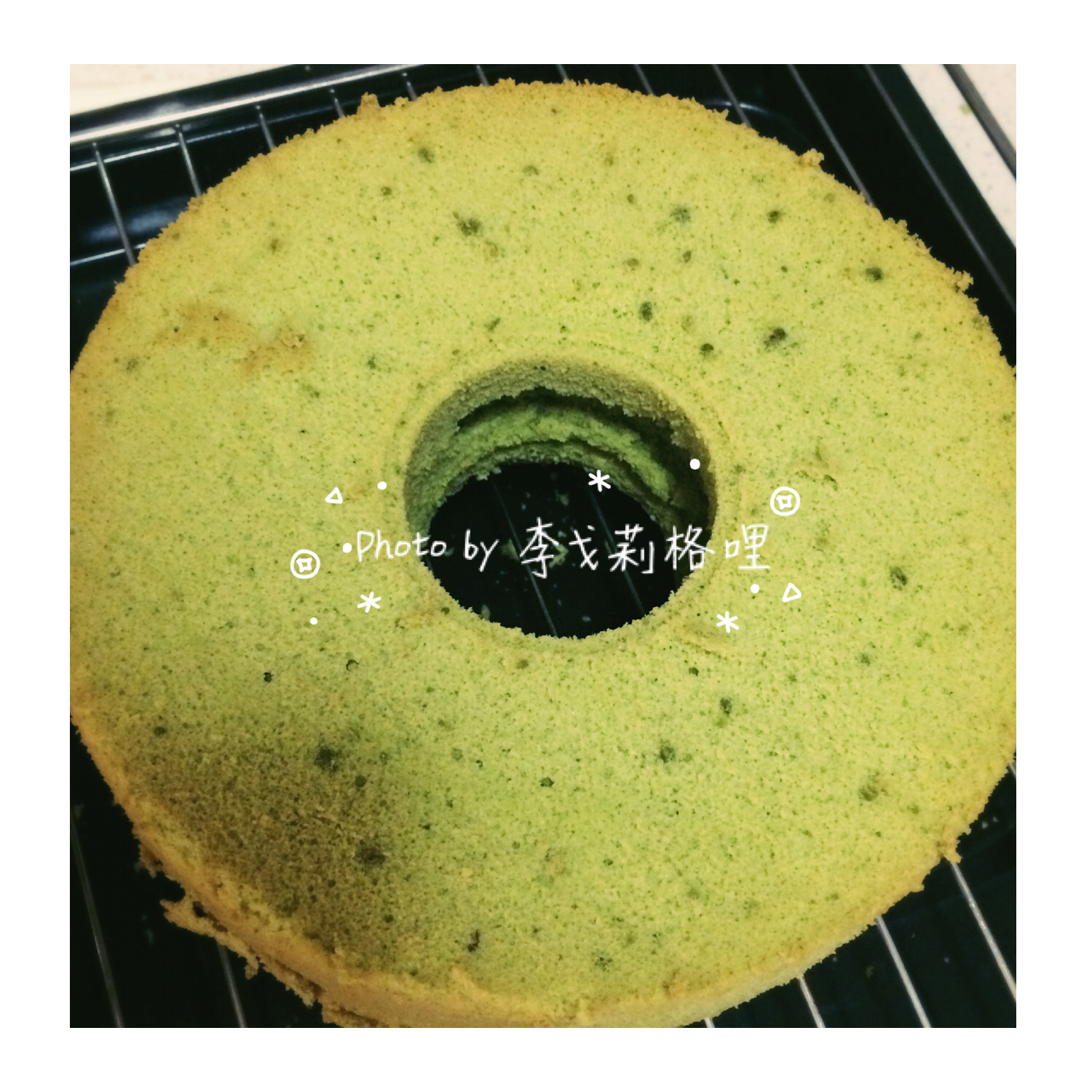 抹茶蜜豆戚风