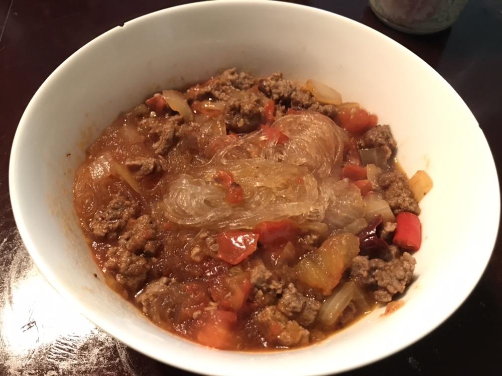 番茄酸笋肉末粉（面）