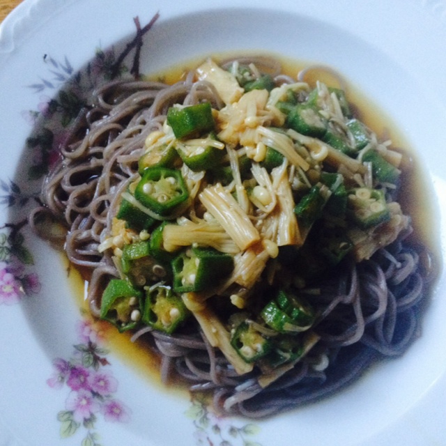 日式金针秋葵凉面（kuro酱版）