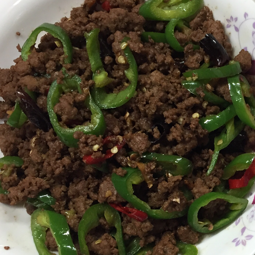 孜然青椒炒肉