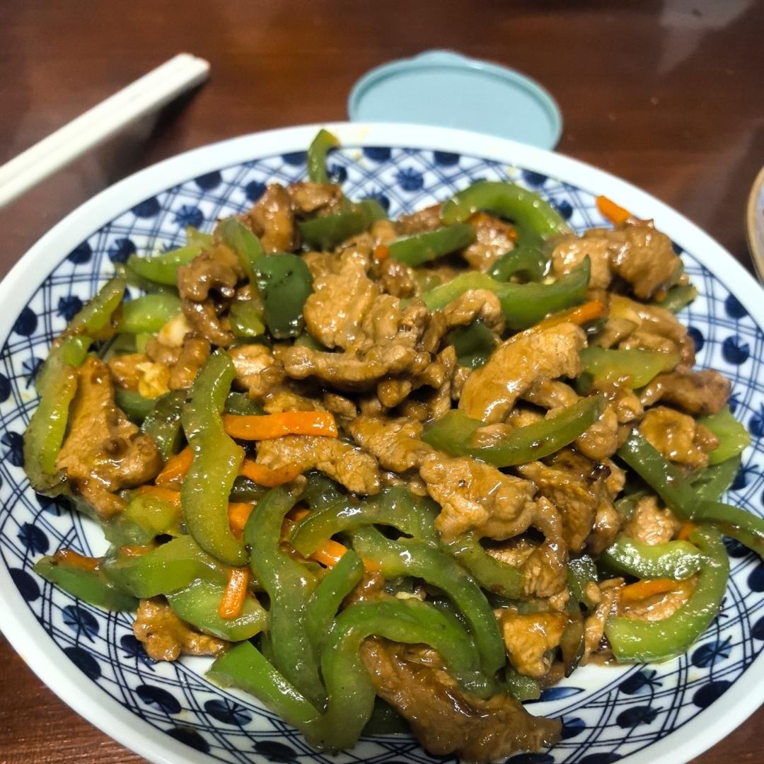青椒炒肉丝