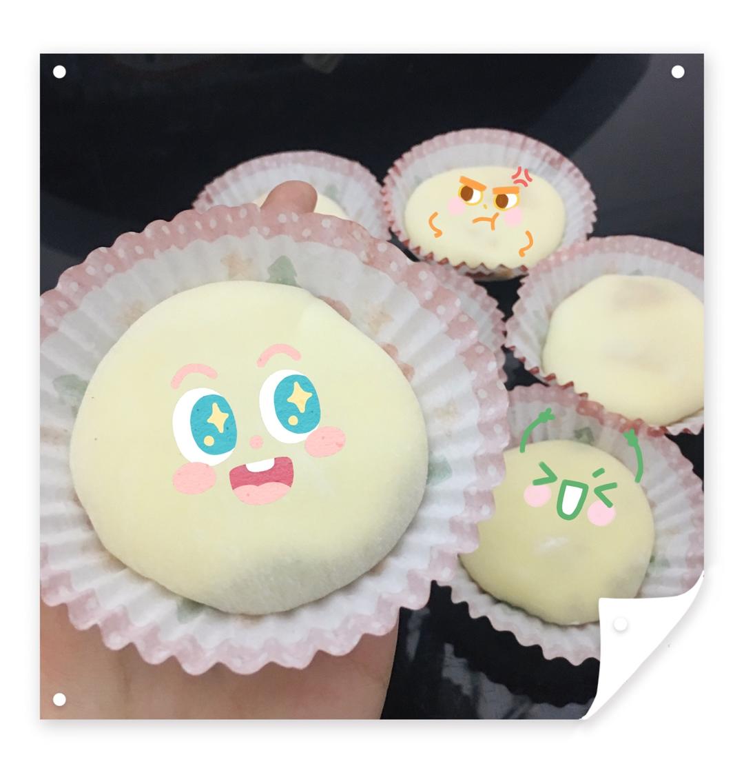 腹黑白胖子——奥利奥雪媚娘