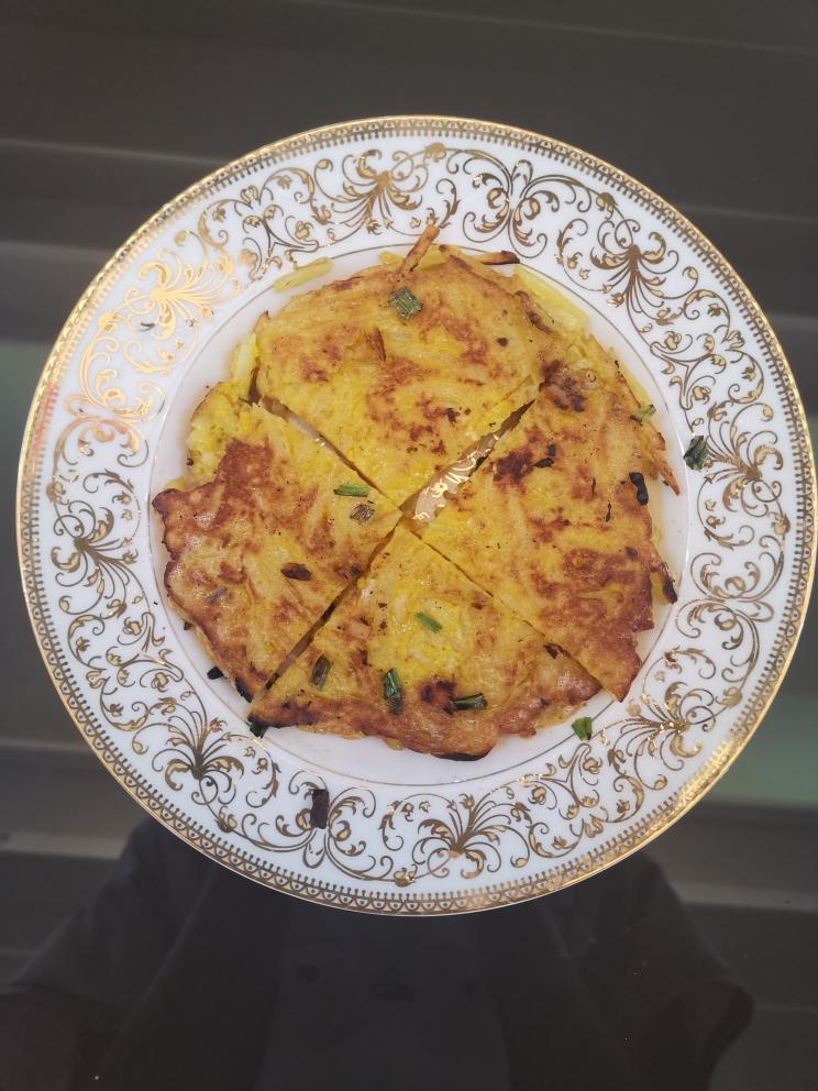 香煎土豆鸡蛋饼