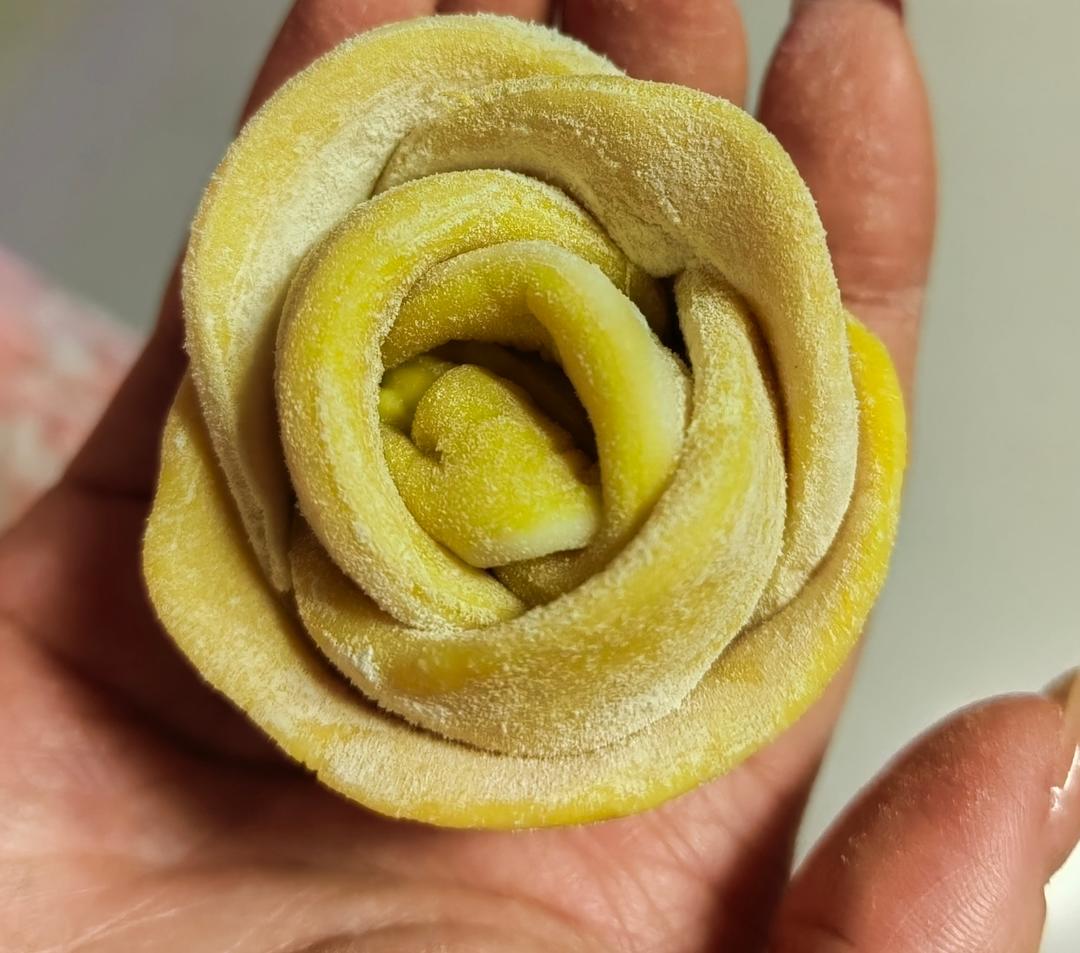 玫瑰花馒头（南瓜版）