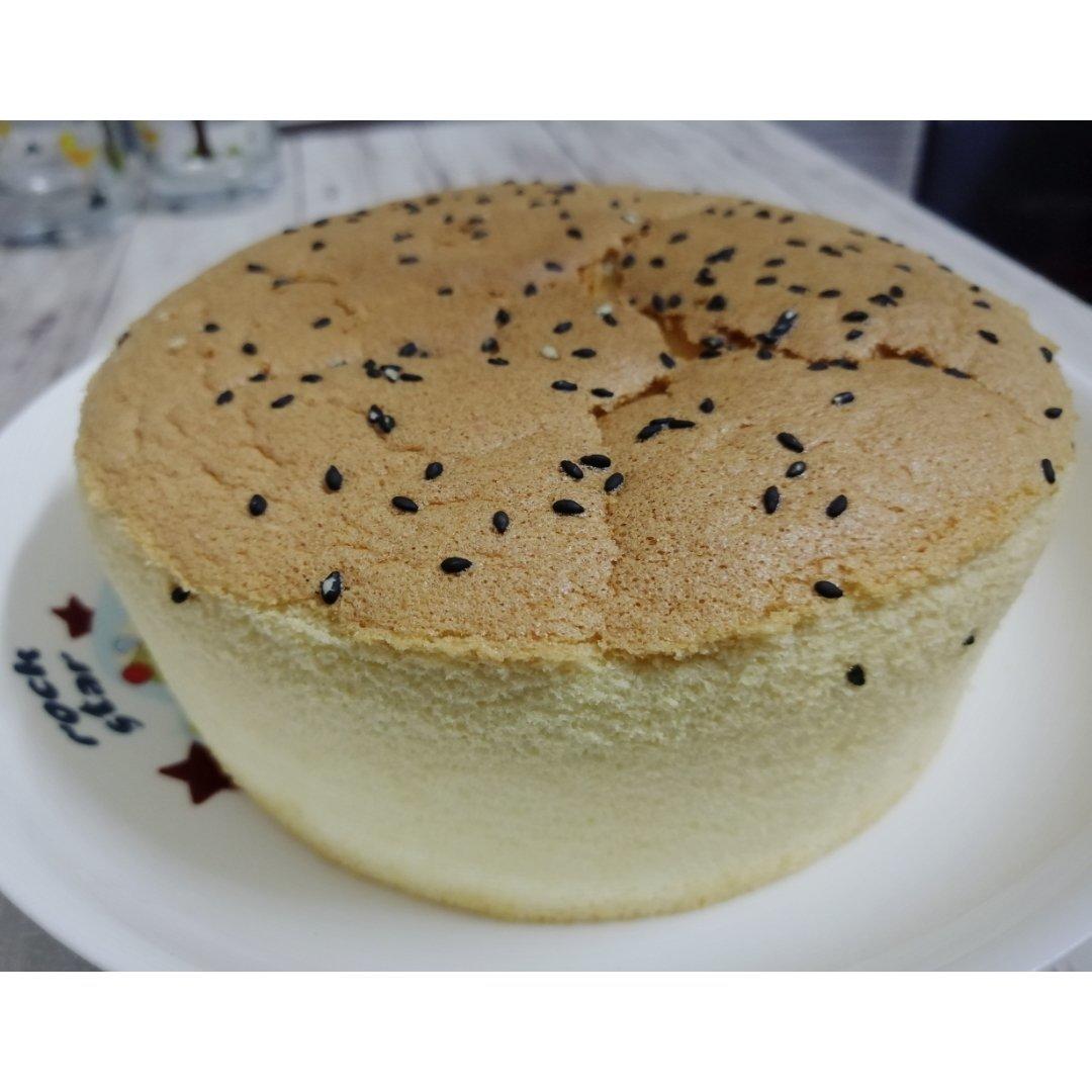 6寸2蛋完美戚风蛋糕