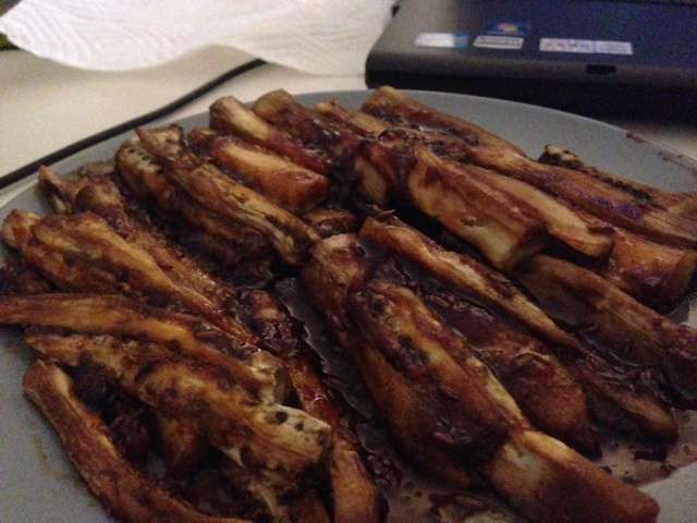 微波炉做出街头烧烤风的茄子